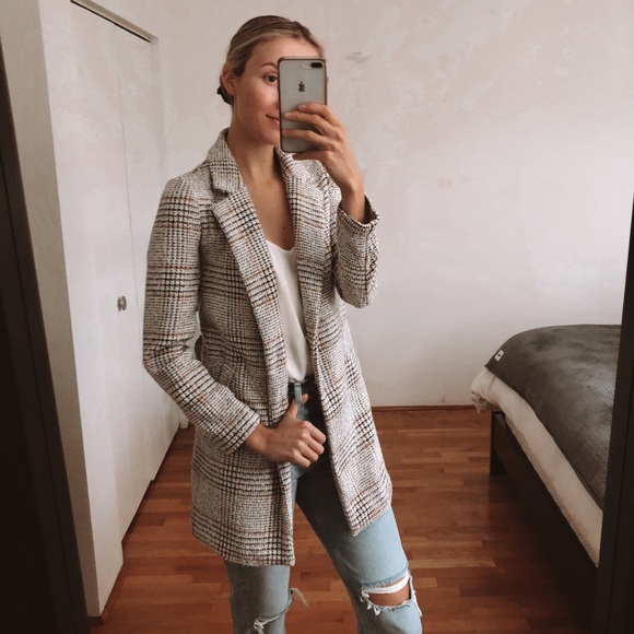 Dynamite plaid dress jacket